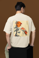 Japanese Koi Art Oversized Classic T-Shirt- Minimal Aesthetic Style