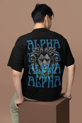 Alpha lion Graphic Unisex Oversized Standard T-Shirt