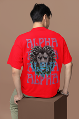 Alpha lion Graphic Unisex Oversized Standard T-Shirt
