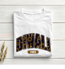Diwali Vibes Festive Graphic -Unisex Oversized Classic T-Shirt