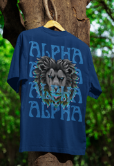 Alpha lion Graphic Unisex Oversized Standard T-Shirt