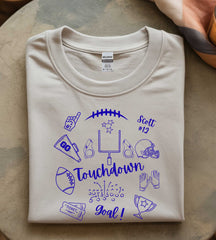 Football Goal Graphic -Unisex Oversized Classic T-Shirt