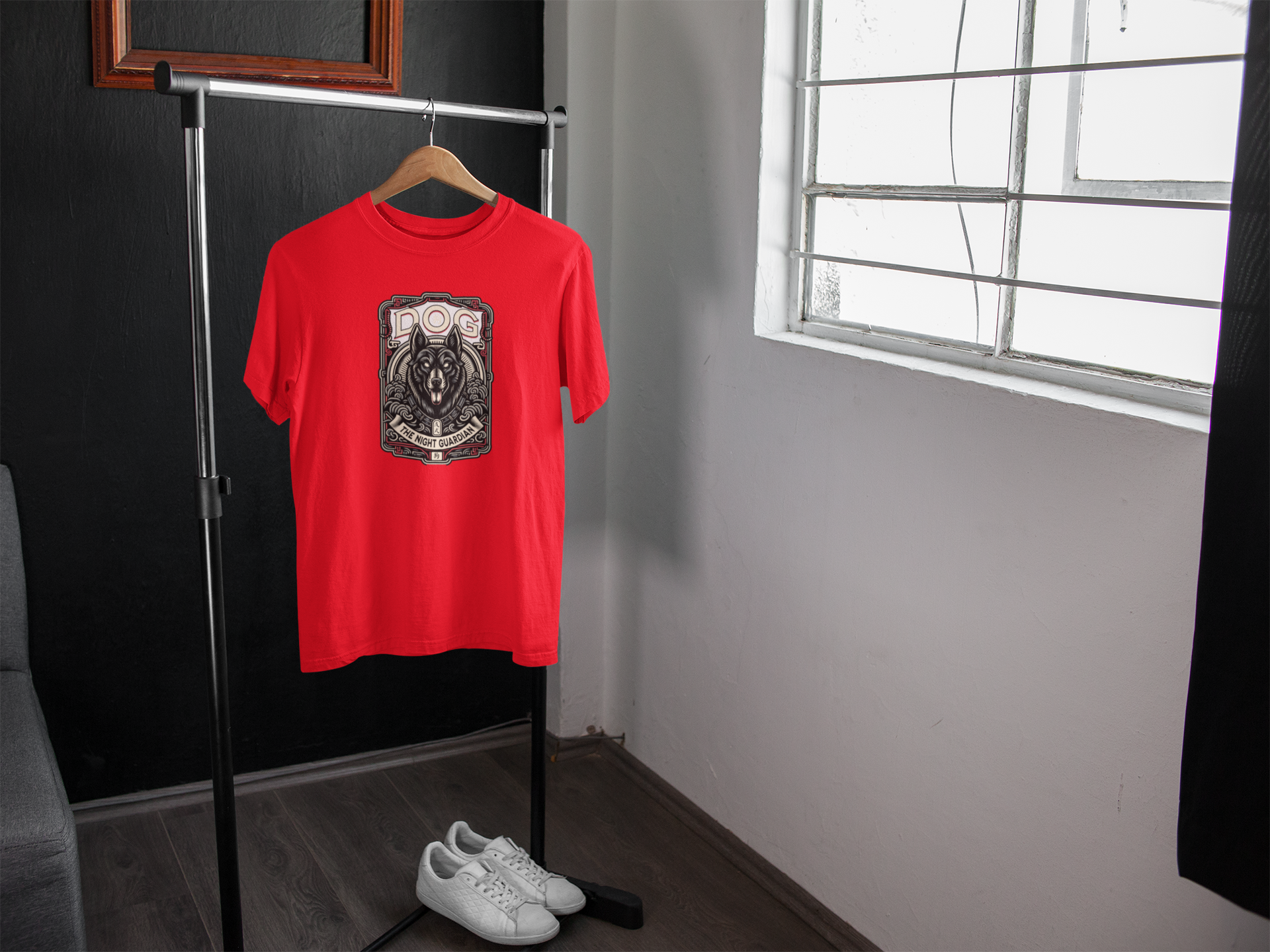 Guardian Dog Graphics- Oversized Classic T-Shirt