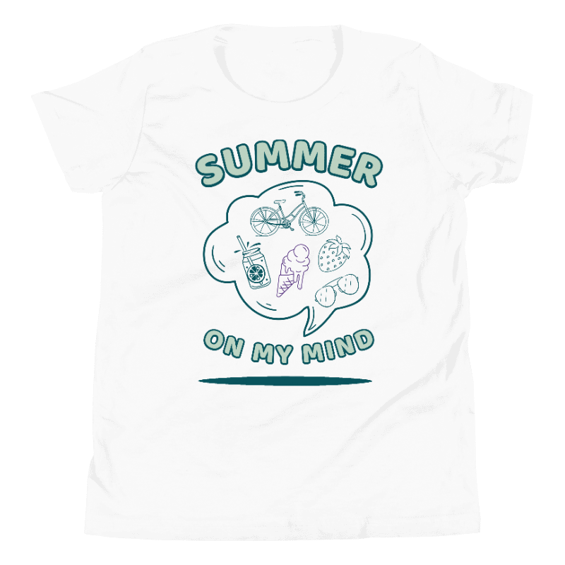 Summer On My Mind – Fun Printed T-Shirt for Kids (Ages 6–14)