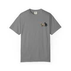 Enchanting Cat Moonlight T-Shirt | Unisex Garment-Dyed Tee, Cat Lover Gift, Pet Lover Apparel, Halloween or Birthday Gift, Cozy Casual Wear