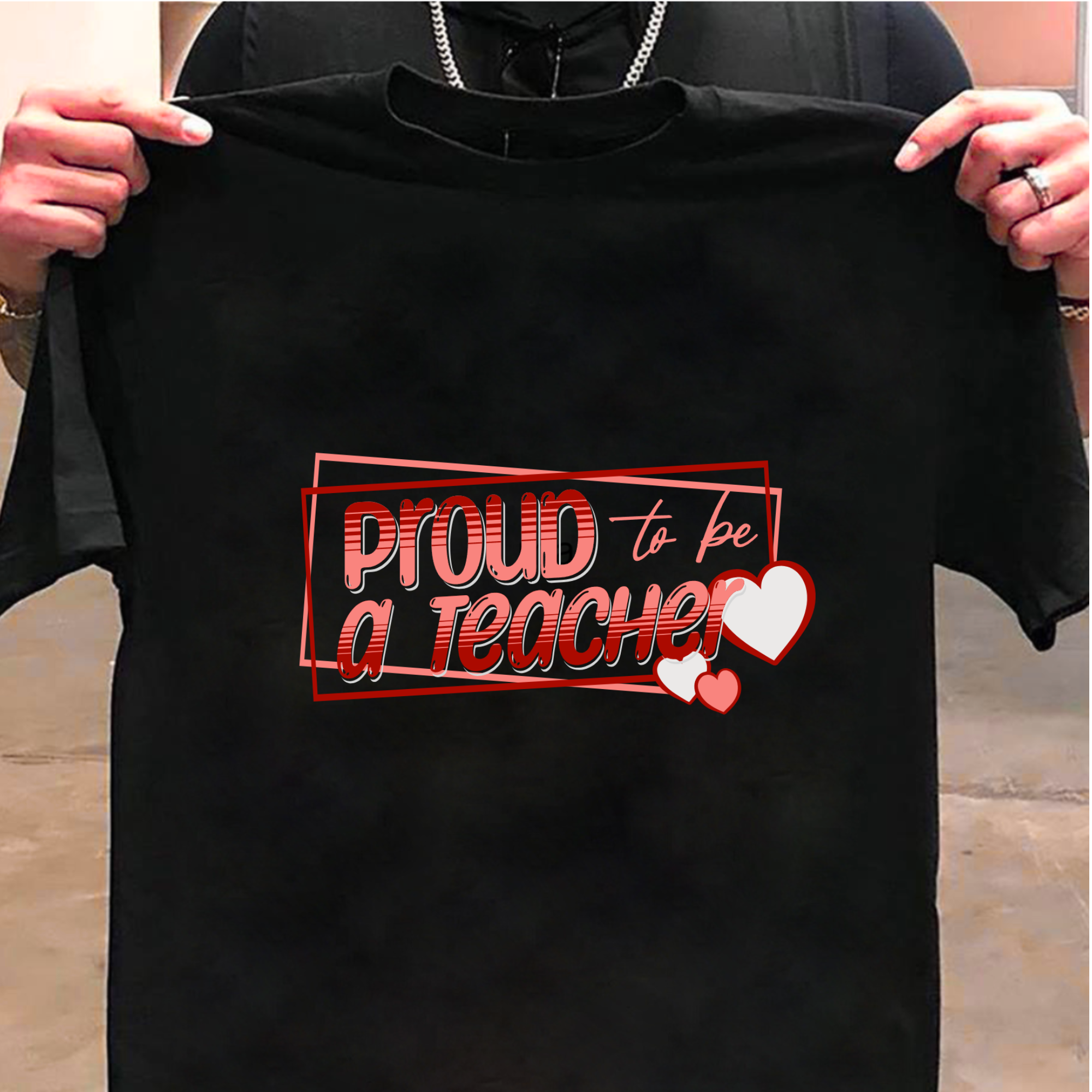 Proud to be a Teacher -Premium Unisex Classic Crew T-Shirt