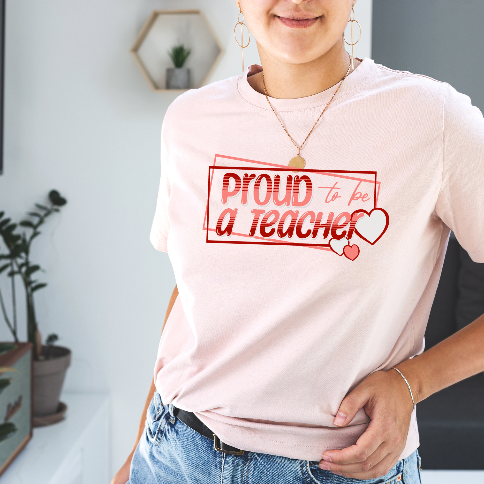 Proud to be a Teacher -Premium Unisex Classic Crew T-Shirt
