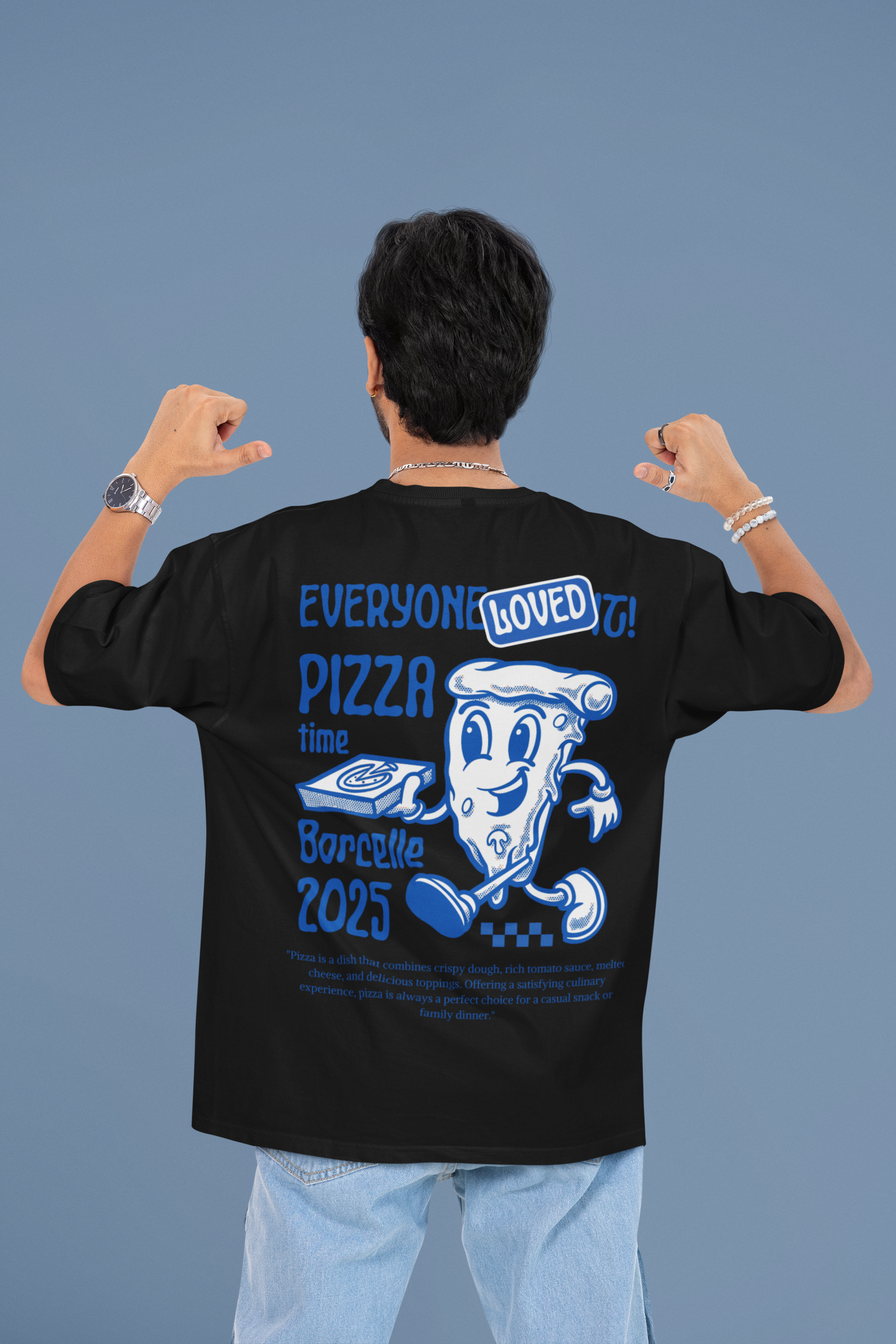 Better with pizza funny foodie - Oversized T-shirt