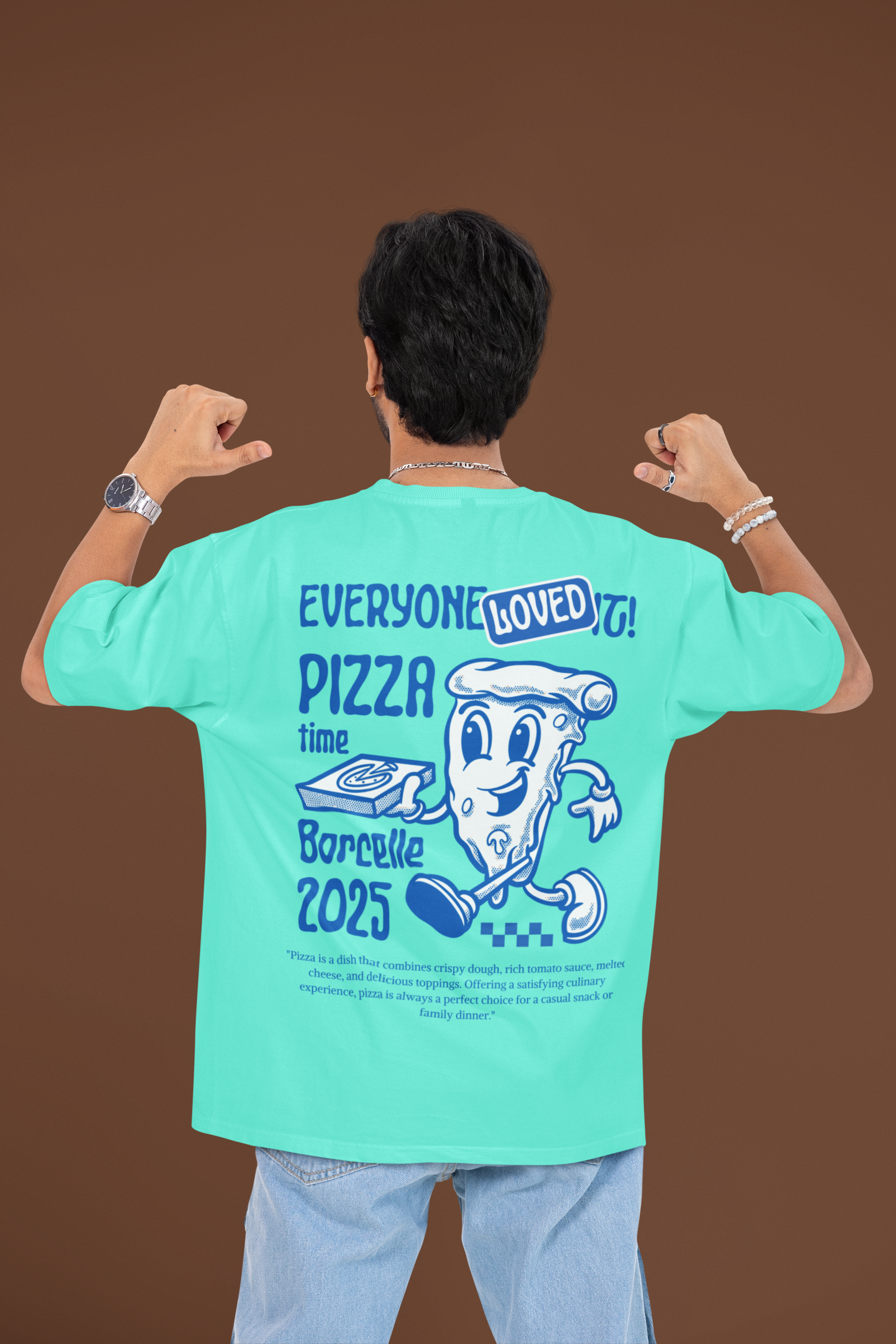 Better with pizza funny foodie - Oversized T-shirt