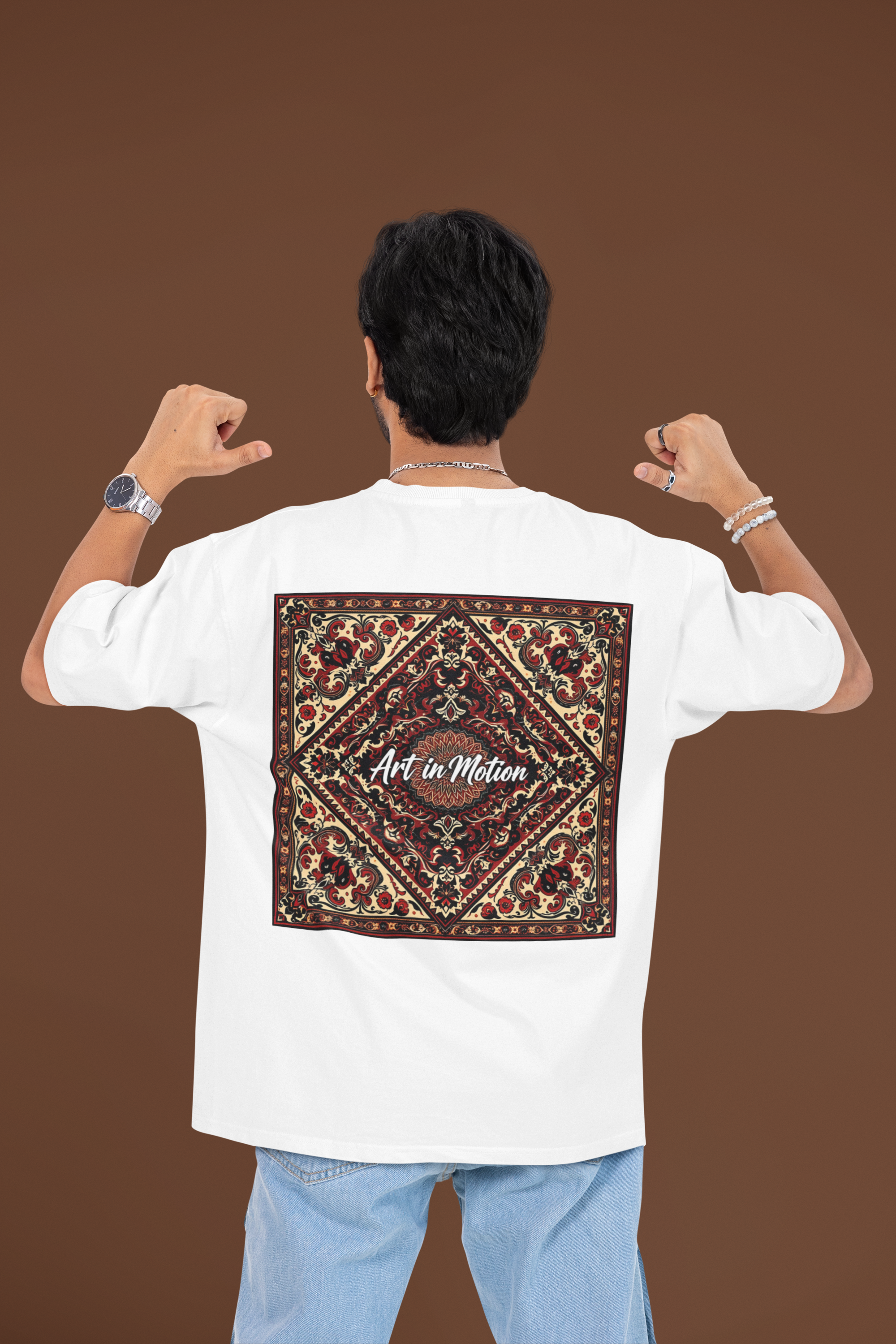Art in Motion - Vintage Luxe Wall Tapestry Oversized Classic T-Shirt