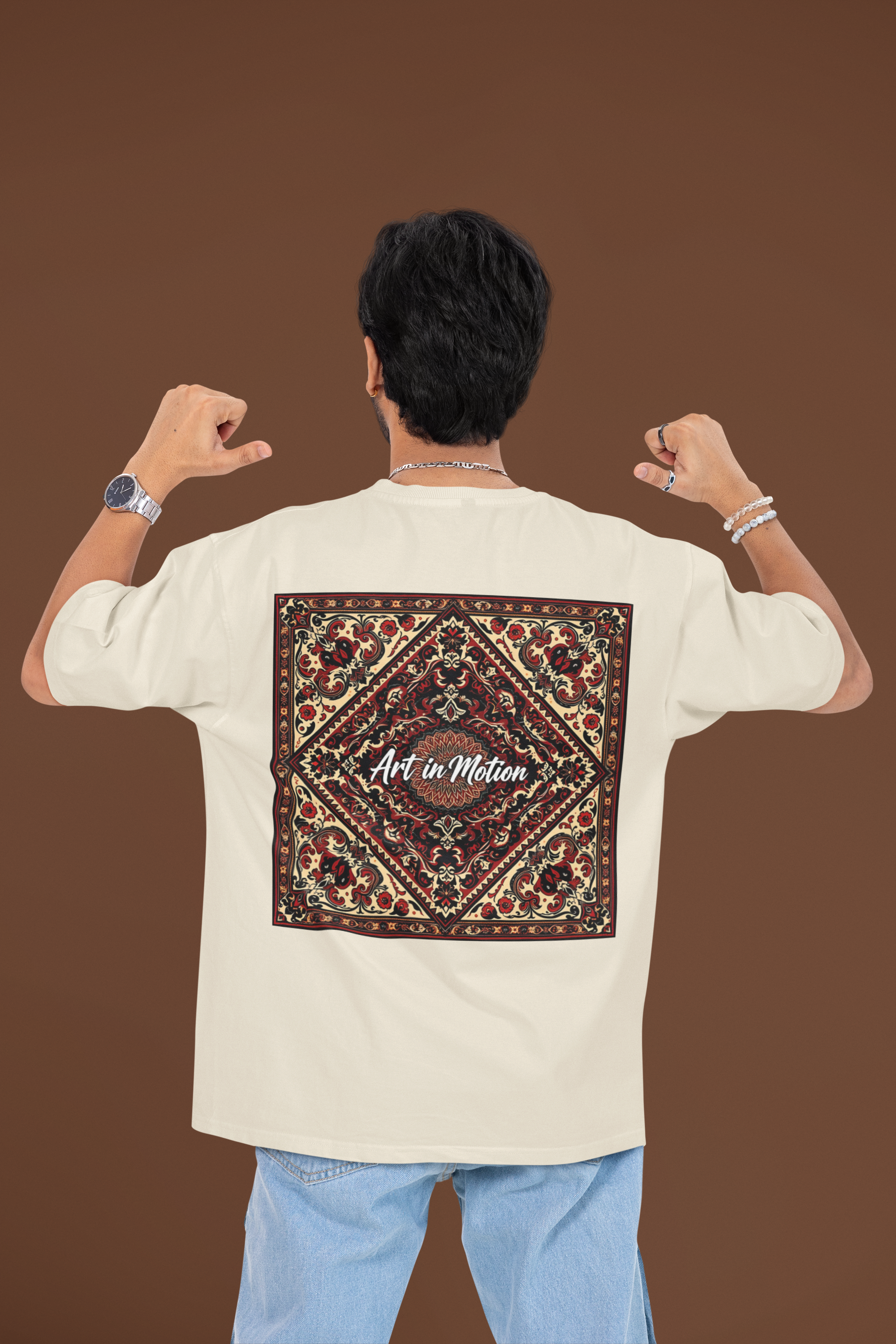 Art in Motion - Vintage Luxe Wall Tapestry Oversized Classic T-Shirt