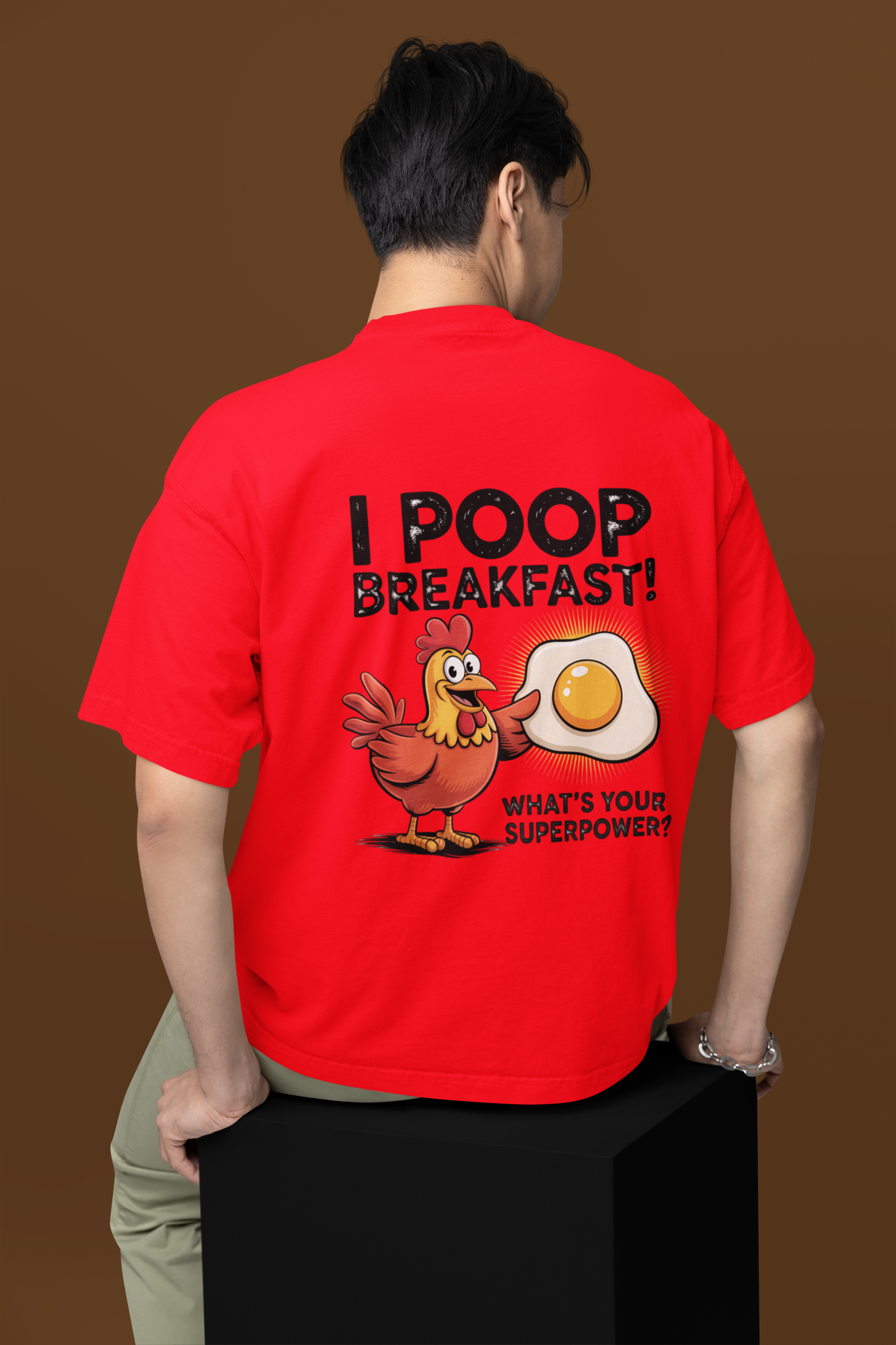 Funny Crab Poop Relaxed Fit Unisex Classic Crew T-Shirt