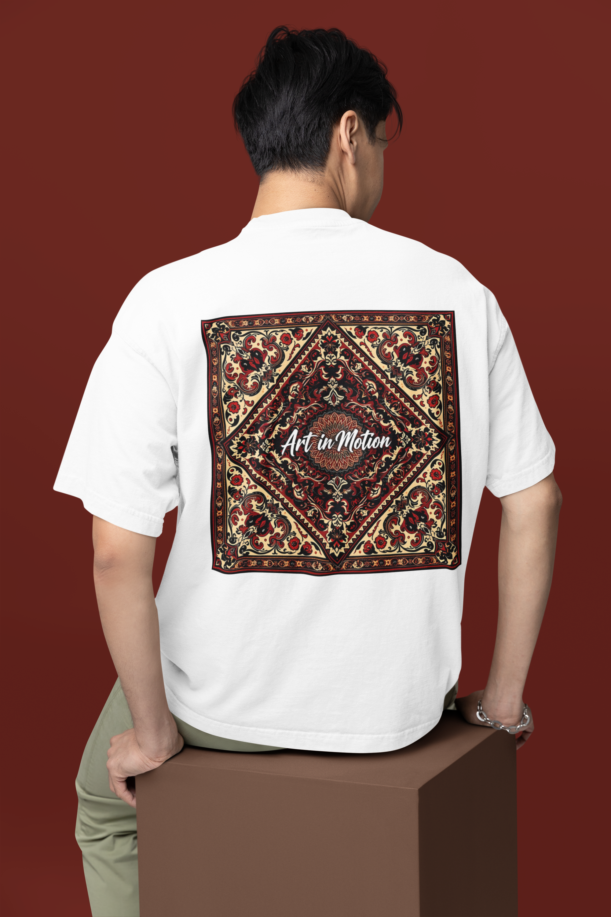 Art in Motion - Vintage Luxe Wall Tapestry Oversized Classic T-Shirt