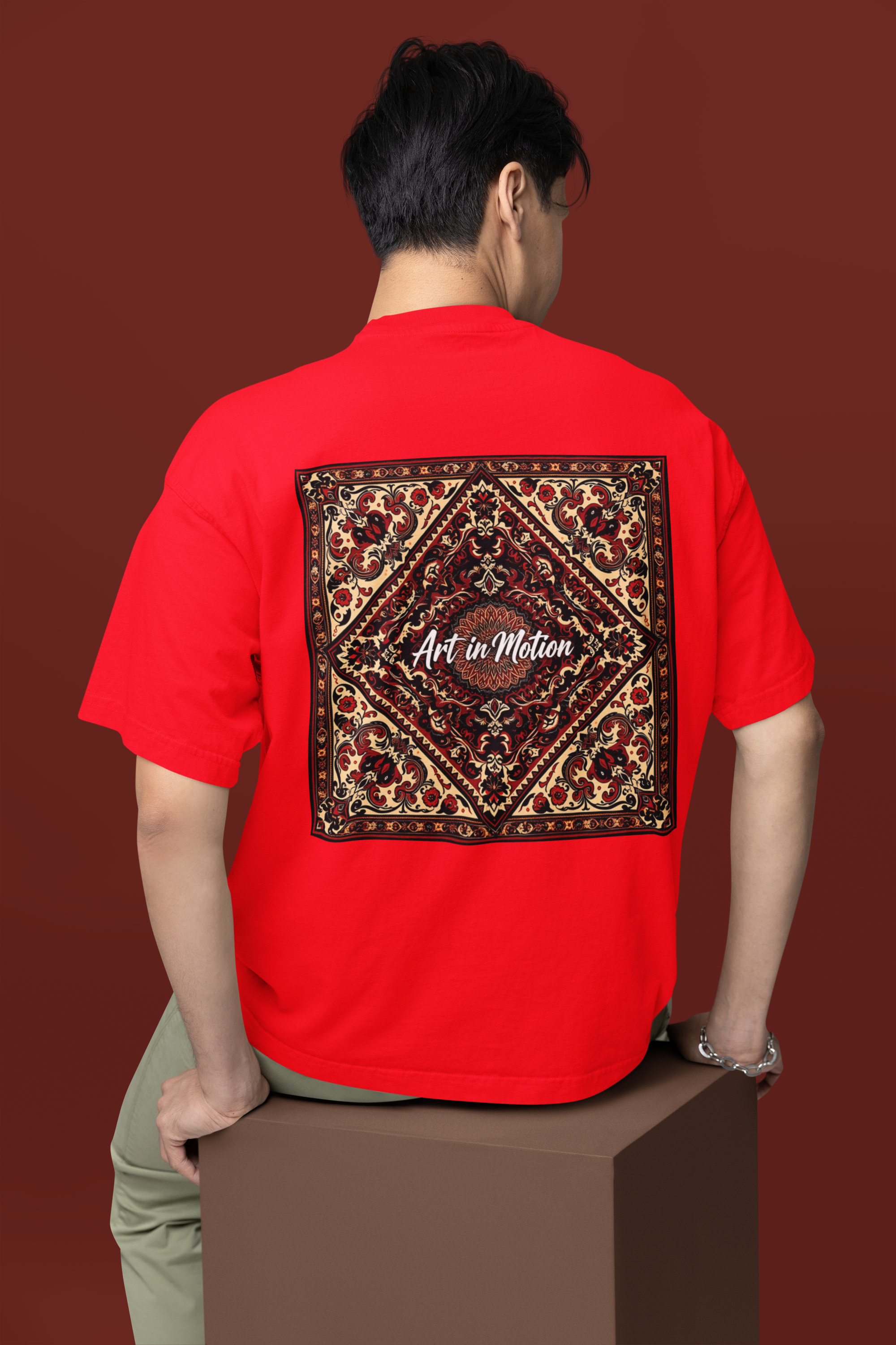 Art in Motion - Vintage Luxe Wall Tapestry Oversized Classic T-Shirt