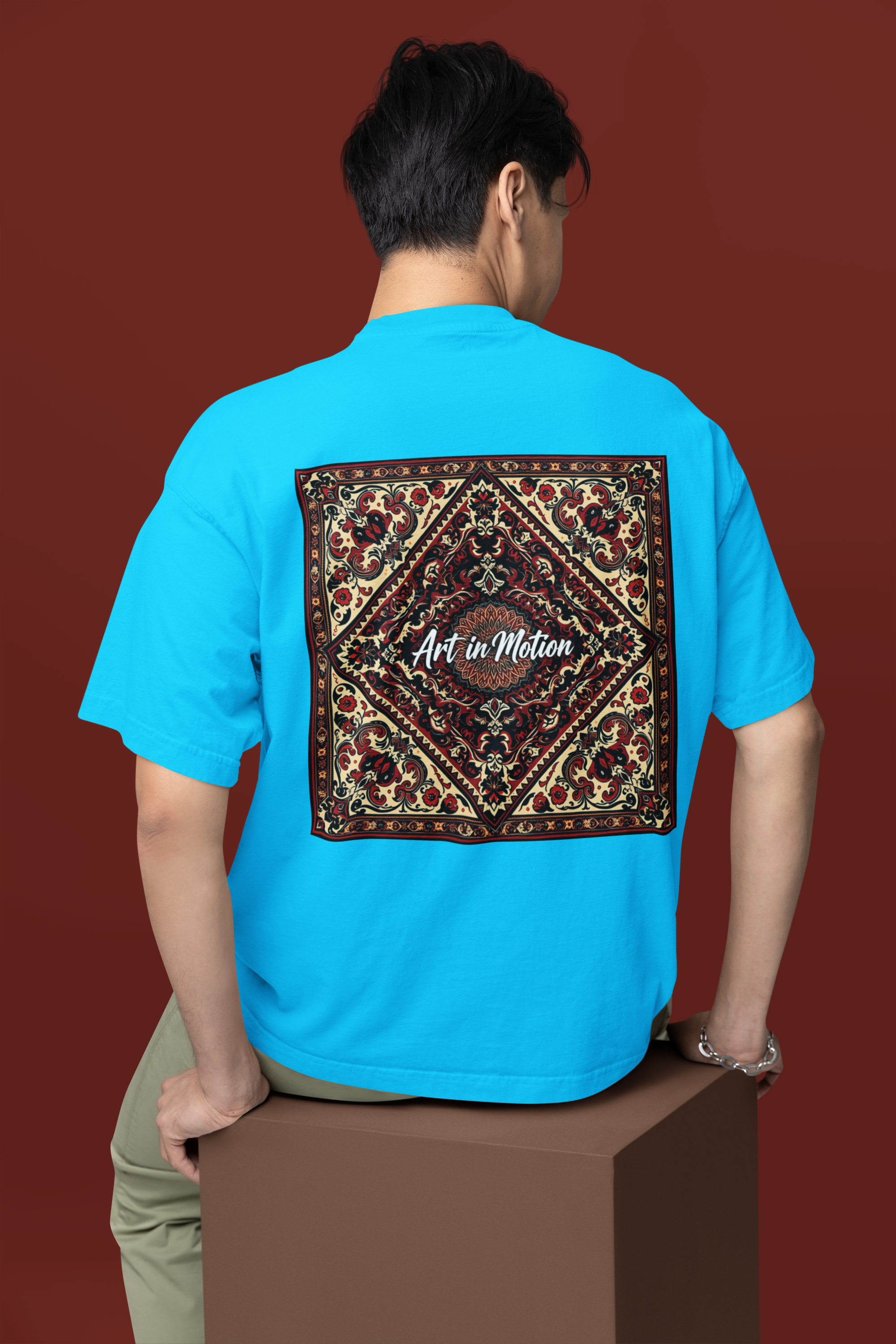 Art in Motion - Vintage Luxe Wall Tapestry Oversized Classic T-Shirt