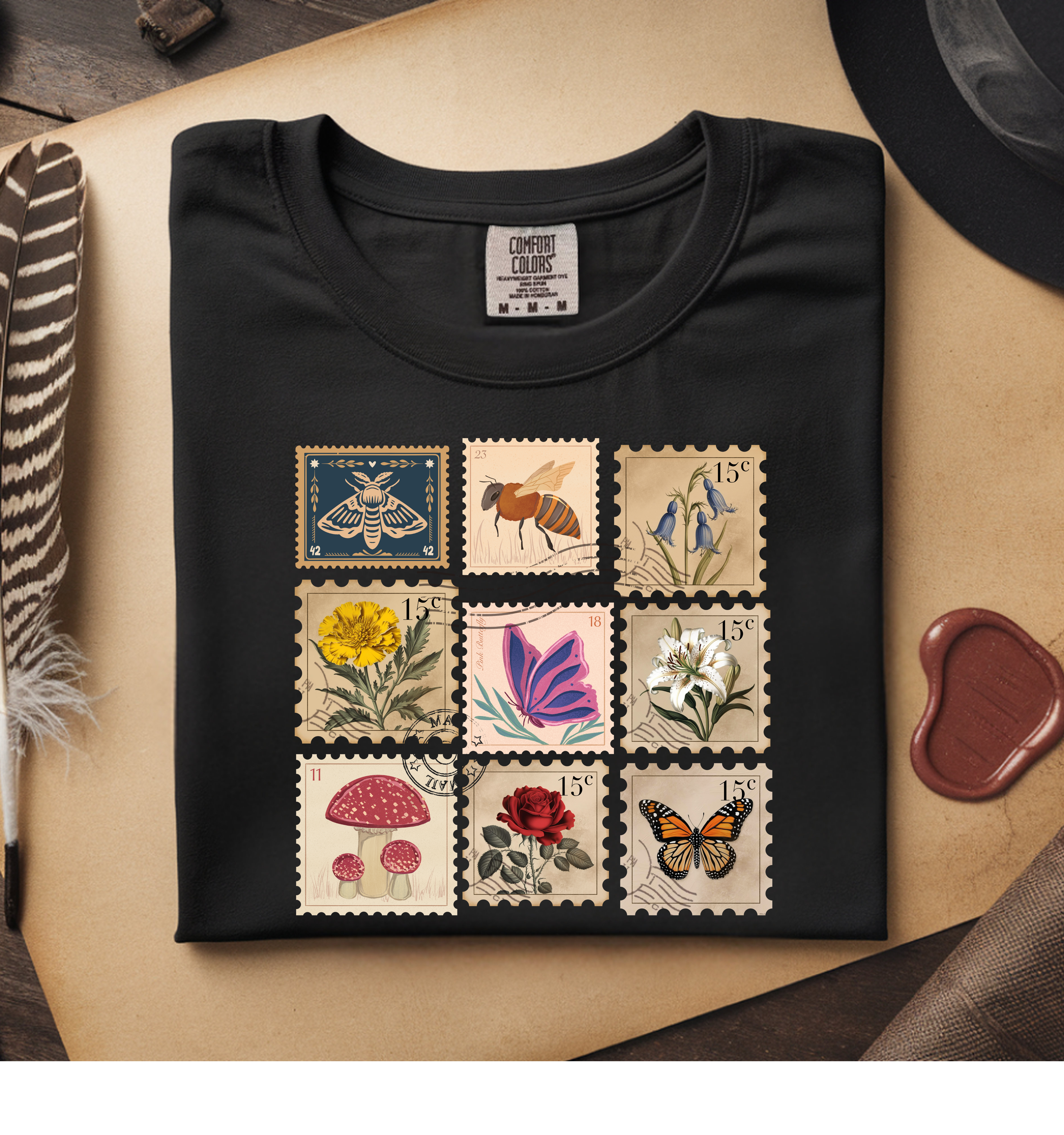 Nature Stamp Collection -Unisex Oversized Classic T-Shirt