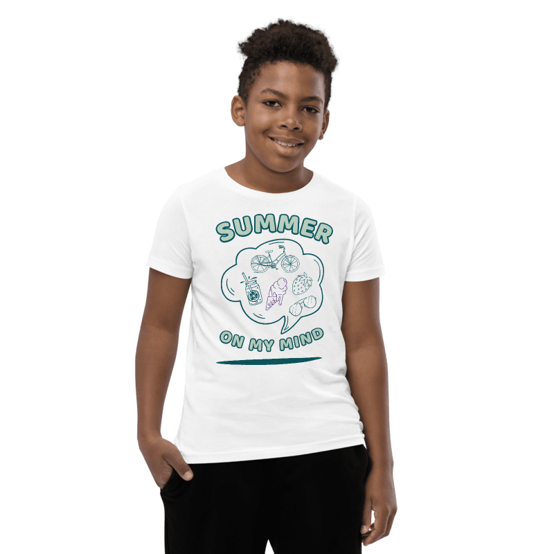 Summer On My Mind – Fun Printed T-Shirt for Kids (Ages 6–14)