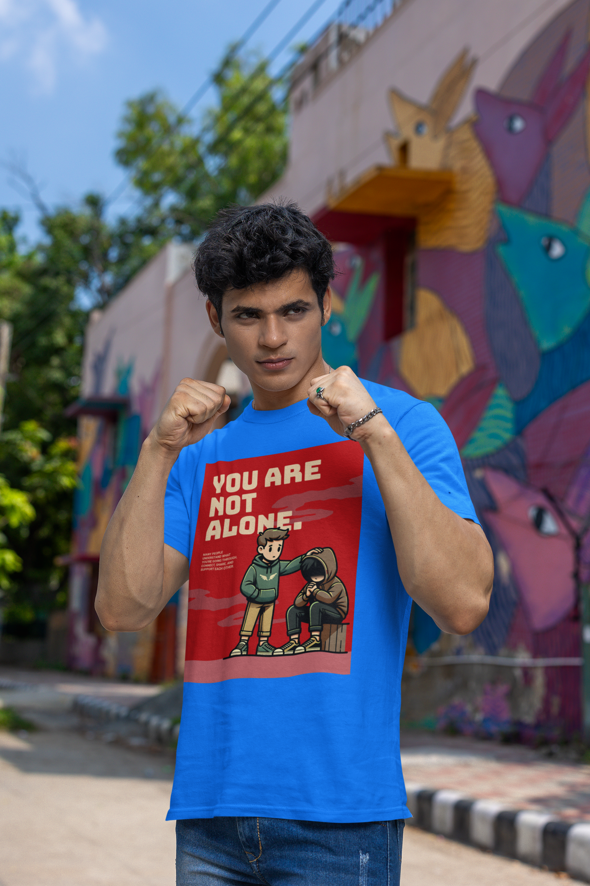 Positive Message -Unisex Classic Crew T-Shirt
