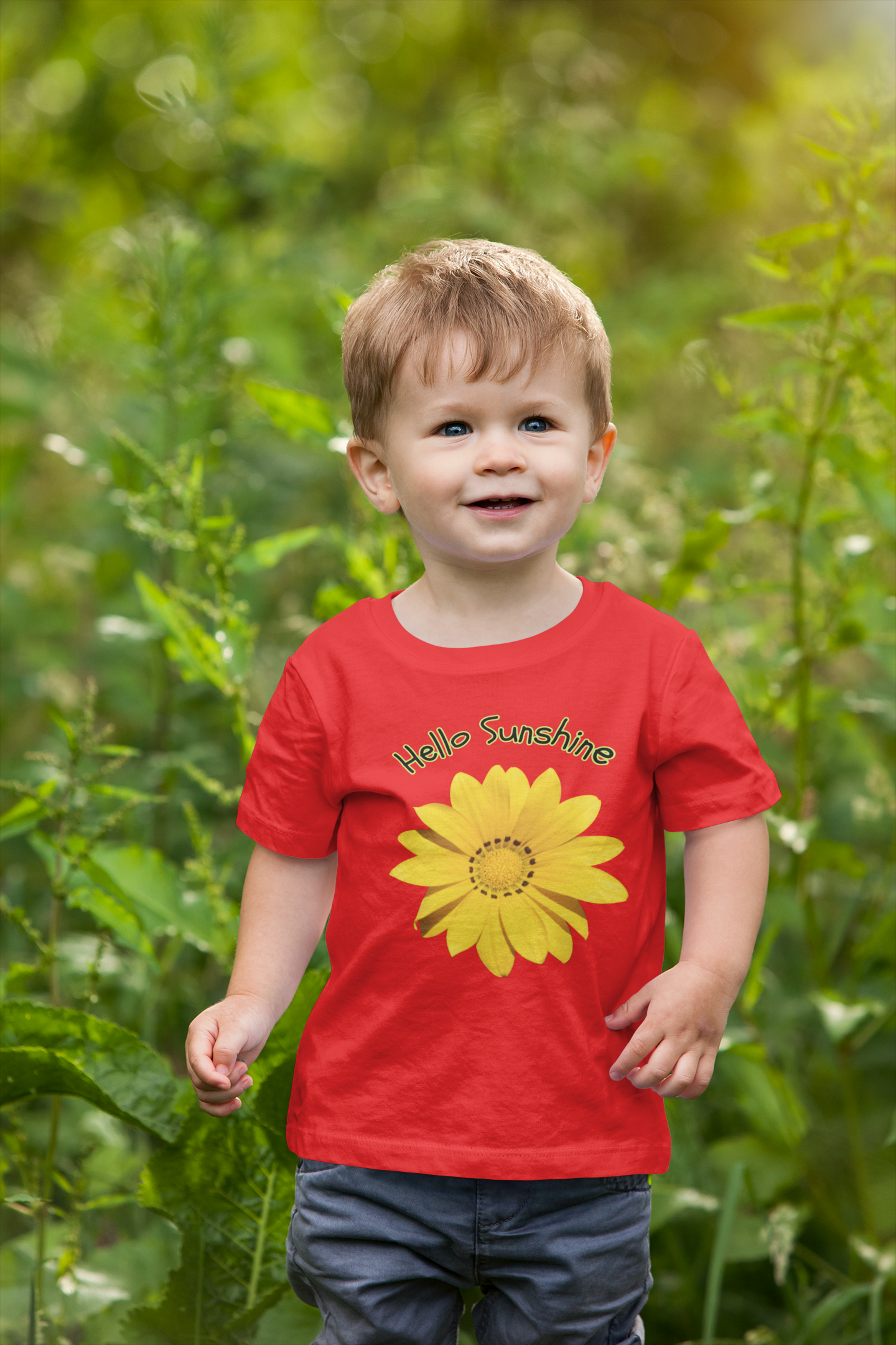 Sunflower Graphics Boy's Crew Neck T-Shirt