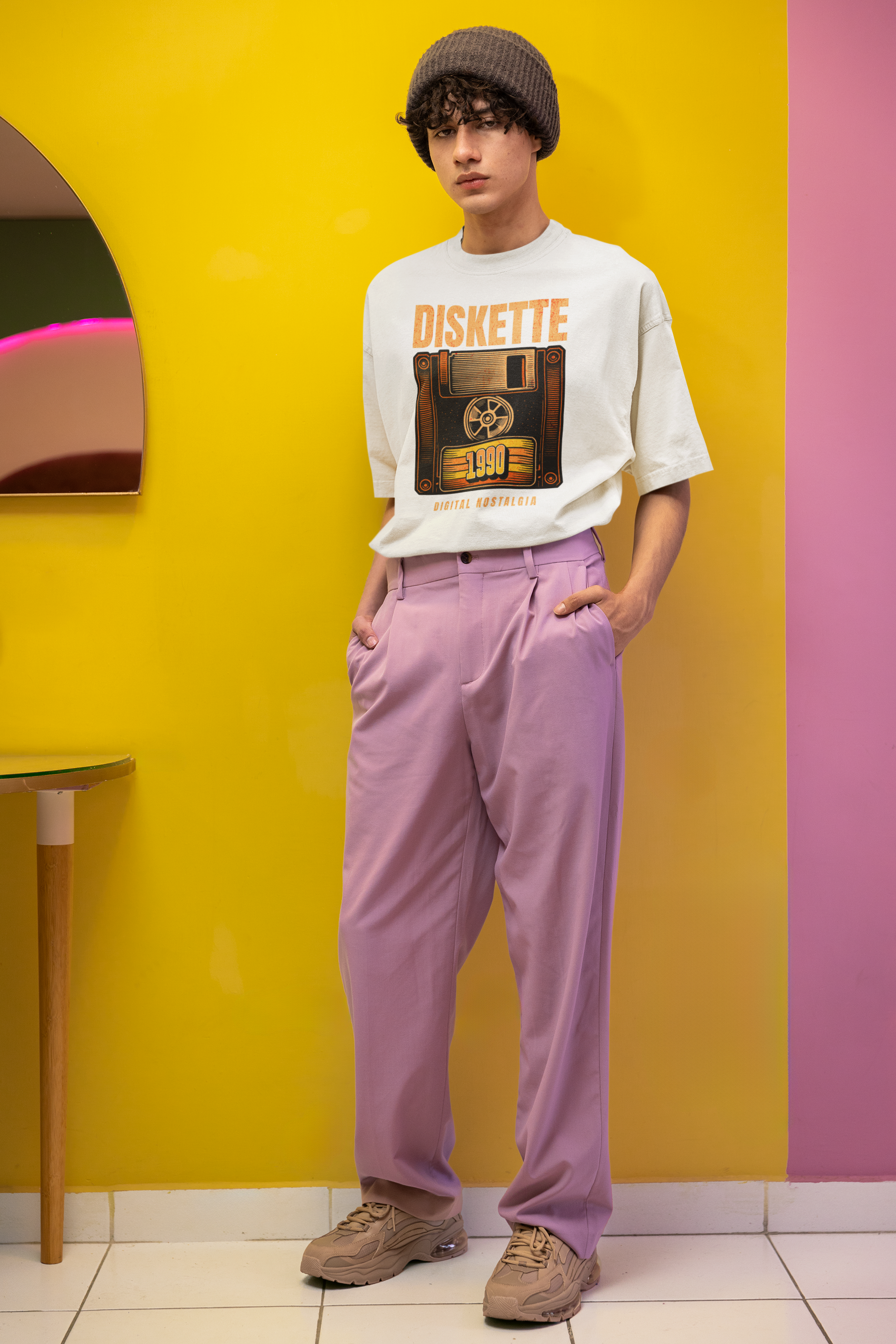 Vintage Floppy Graphic -Unisex Classic Crew T-Shirt