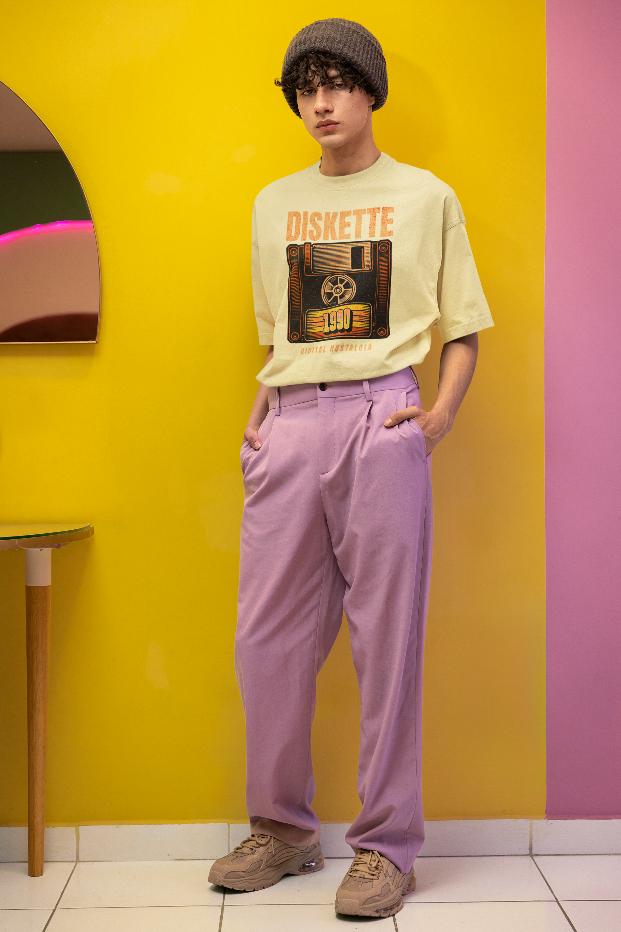 Vintage Floppy Graphic -Unisex Classic Crew T-Shirt