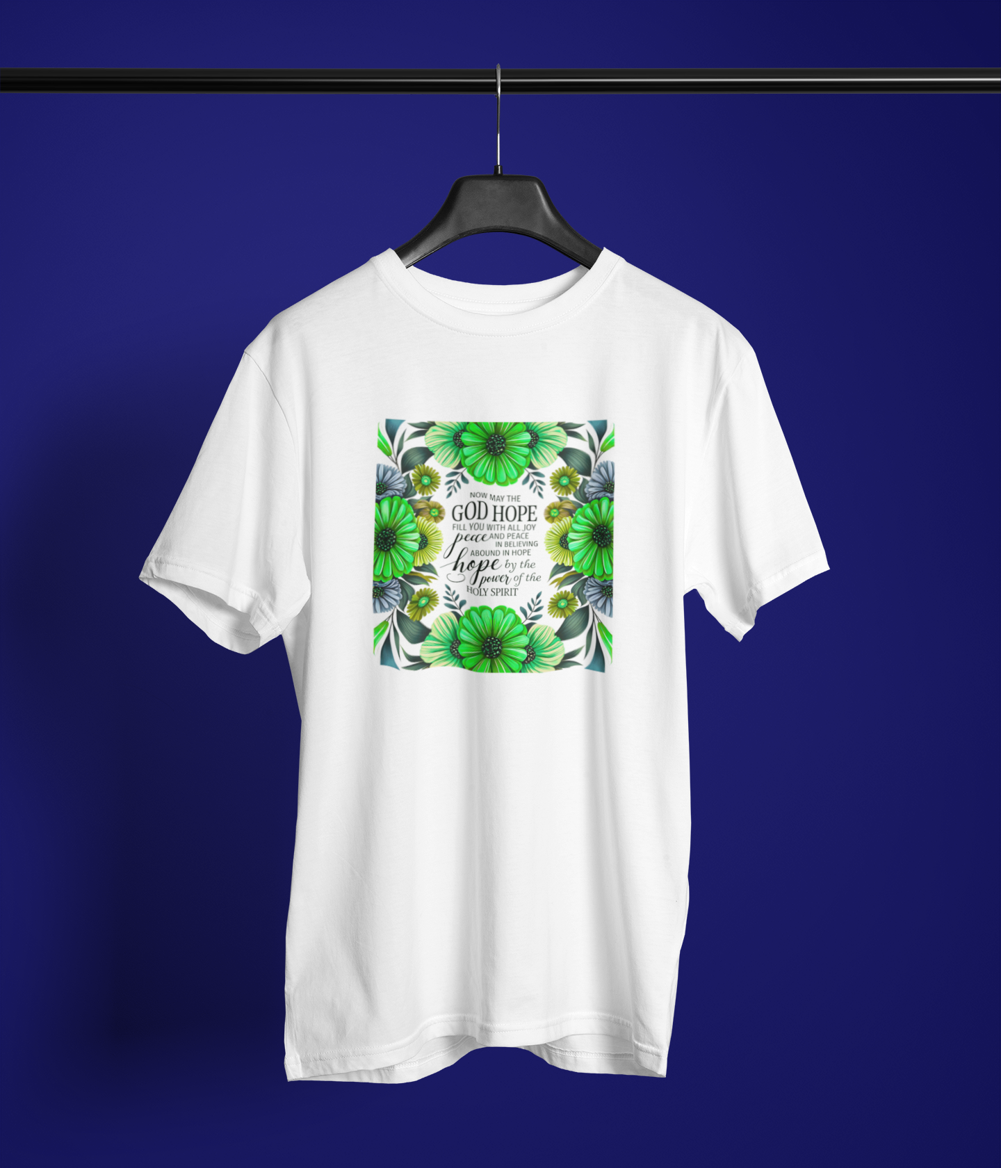 God Hope Floral Faith Tee Oversized Classic T-Shirt