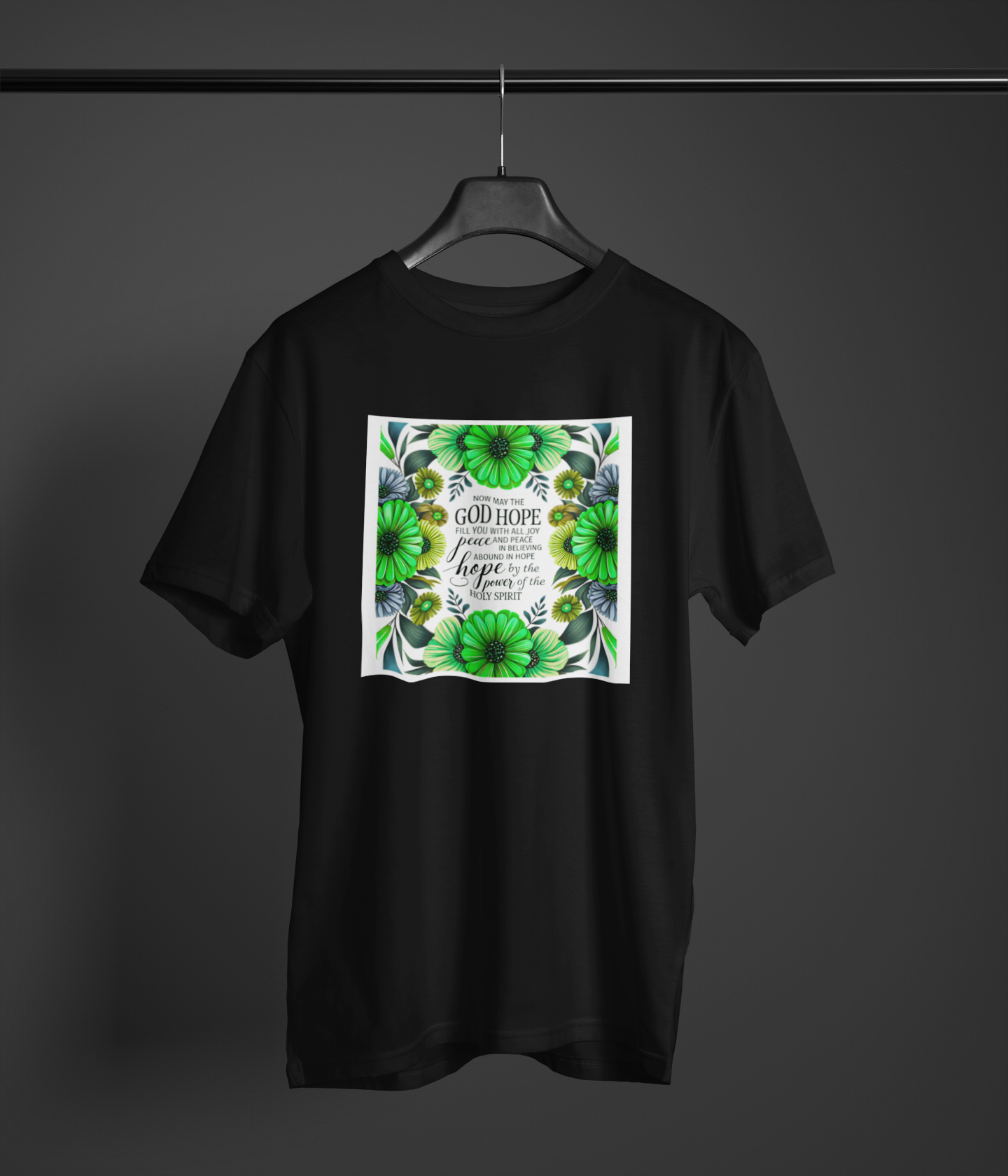 God Hope Floral Faith Tee Oversized Classic T-Shirt