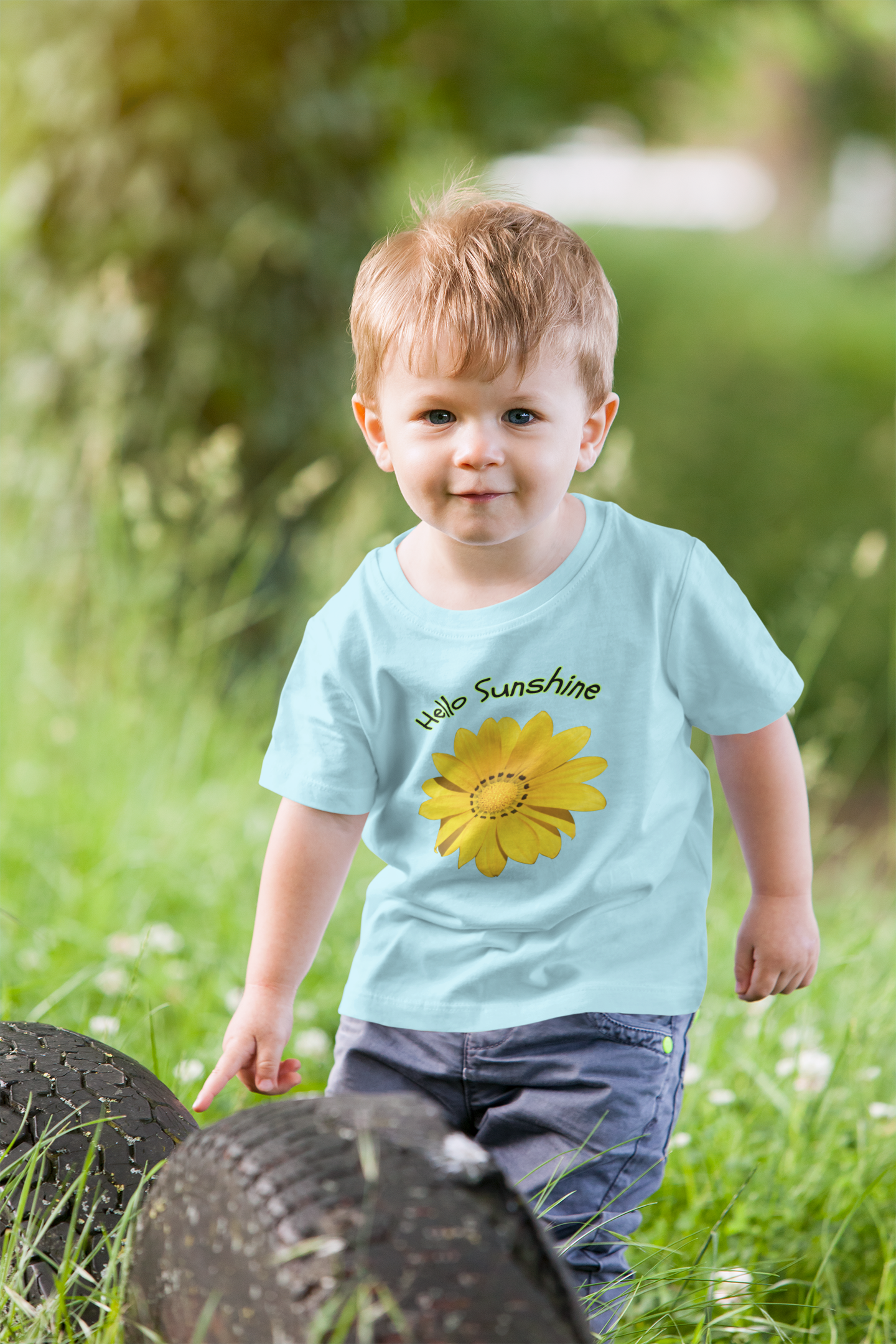 Sunflower Graphics Boy's Crew Neck T-Shirt
